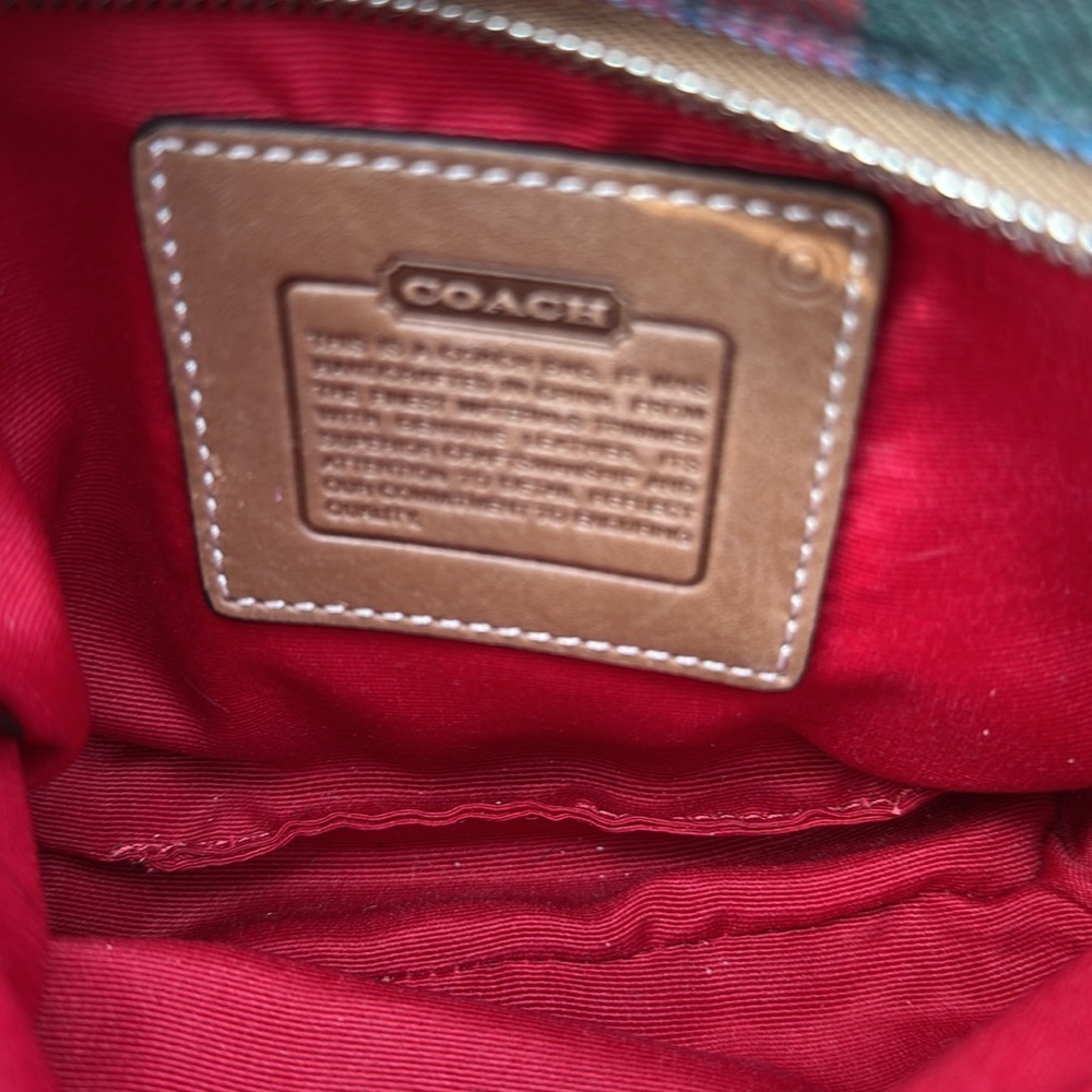 Coach Tartan Plaid Mini Purse - Picture 3 of 7